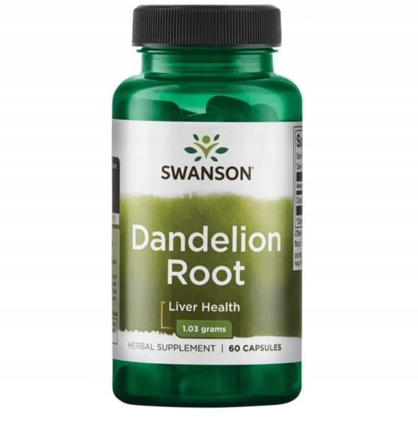 Swanson Dandelion Root 515mg 60kaps PÚPAVA KORENE