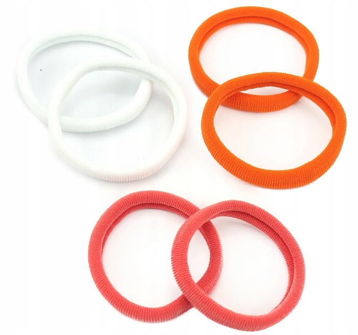 GUMKI DO WŁOSÓW LYCRA MIX KOLOR - 6 SZTUK