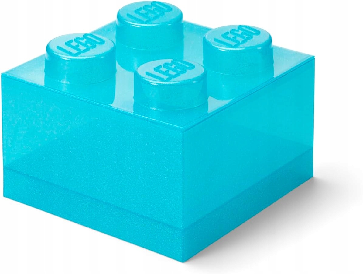 Lego pudełko do przechowywania jasnoniebieskie Defekt