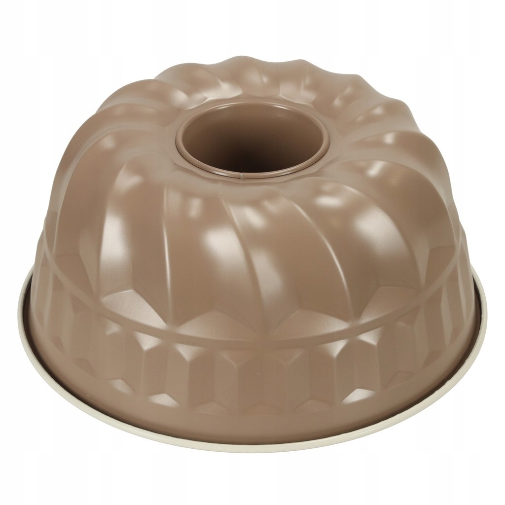 BLACHA DO PIECZENIA FORMA DO BABKI OKRĄGŁA Z TULEJĄ 22CM BRĄZOWA Marka inna