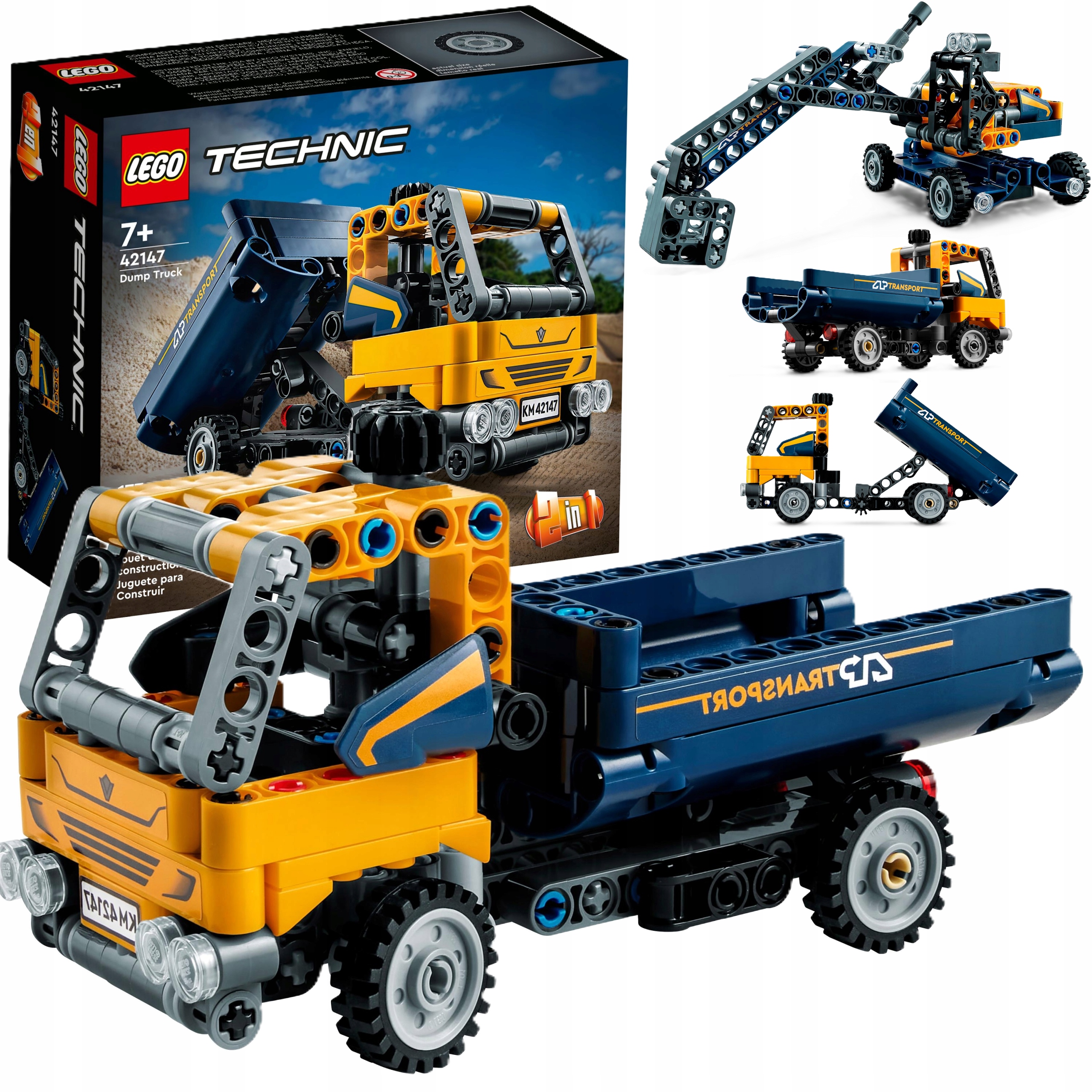 Klocki Lego 42147 Technic 2w1 Wywrotka Koparka Zestaw Do Zabawy