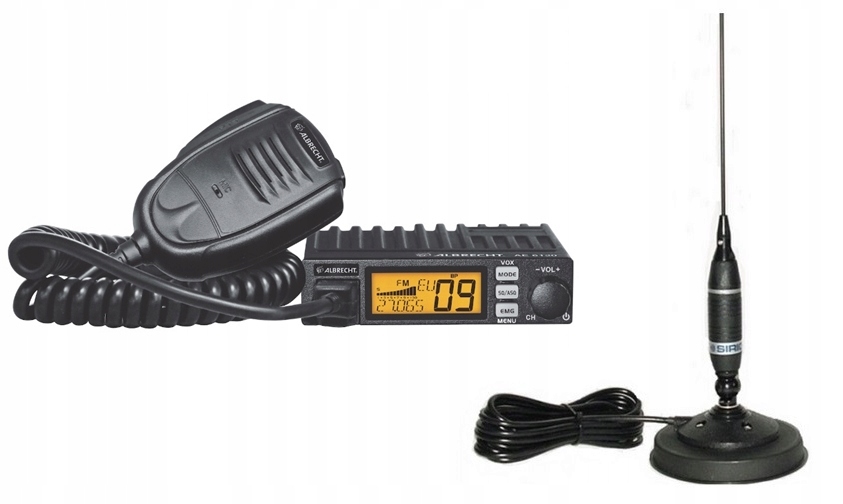 RADIO CB ALBRECHT 6120 VOX ANTENA SIRIO OMEGA MAG