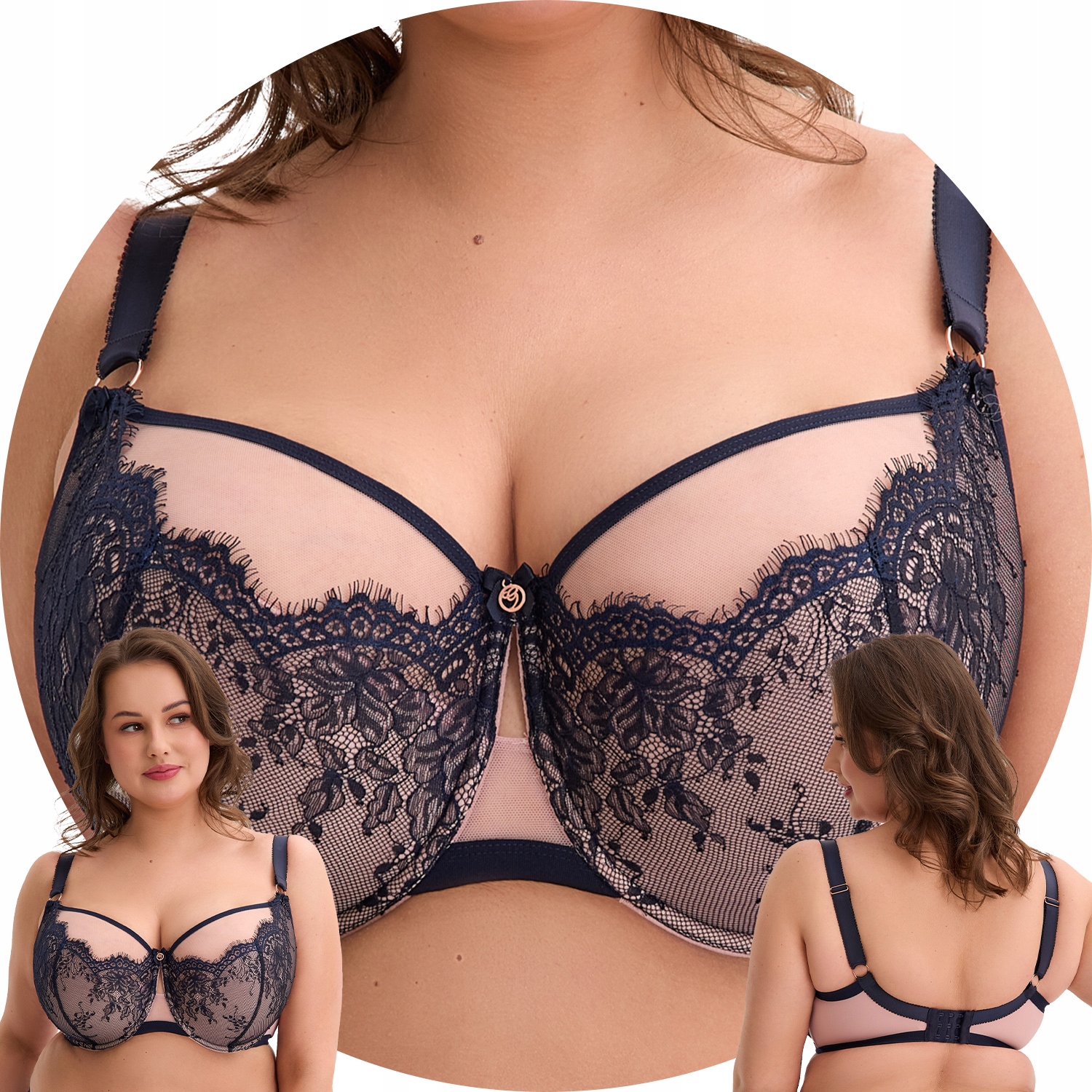 Gaia 1273M Aina Polovyztužená podprsenka Semi Soft granátově růžová 90I