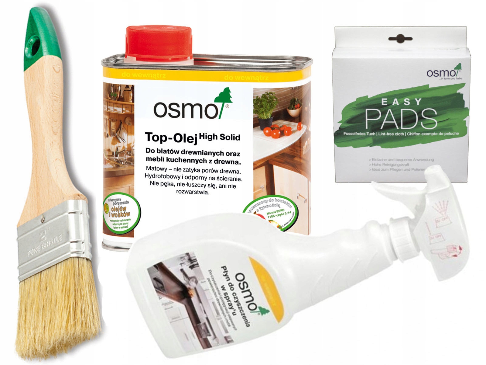 

Osmo Top olej płyn Blatów 3058 ściereczka płyn