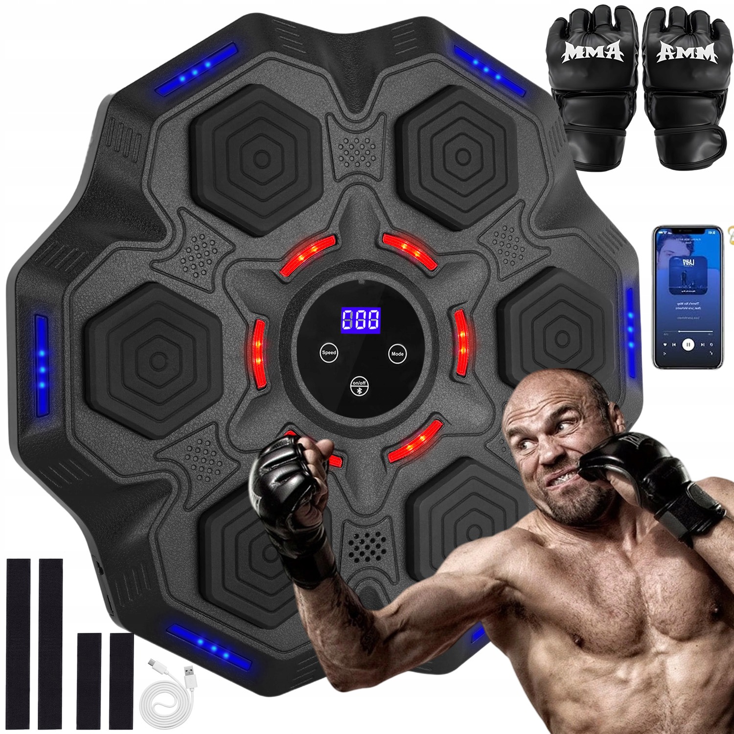Elektrický Boxerský Štít Na Stěně Bluetooth Tréninkové Rukavice