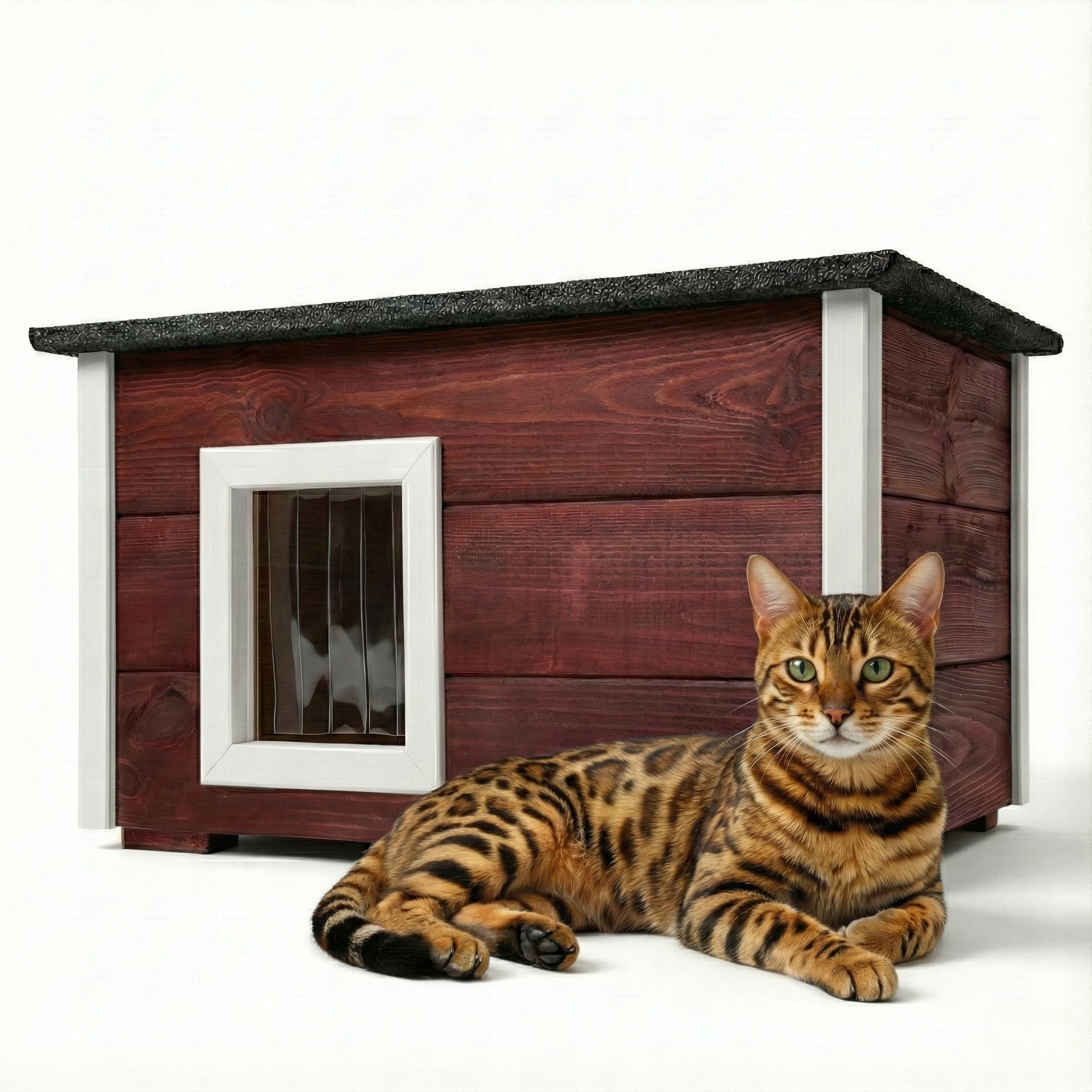 Velká Celá Zateplená Budka Bouda Domeček Pro Kočky Doprava V Plné Výši Dárek