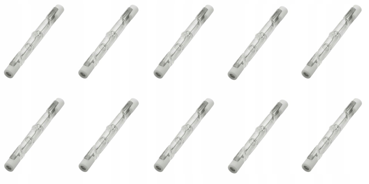 

10x Żarówka halogenowa żarnik J118 230V 500W R7s