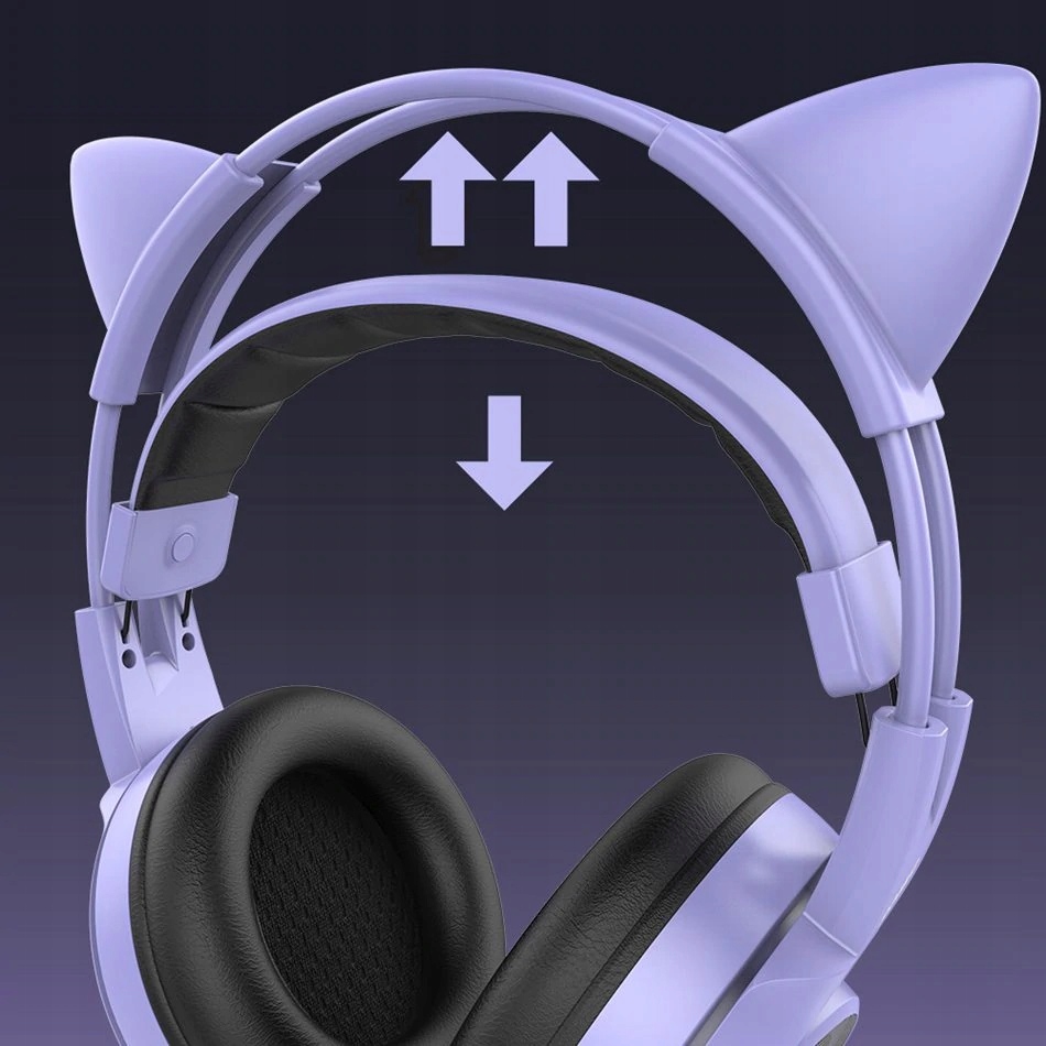 SŁUCHAWKI GAMINGOWE KOCIE USZY MIKROFON + PILOT Model G951S