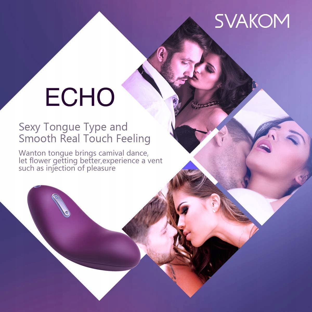SVAKOM ECHO Wibrator Klitoris Masażer Z 25 Trybami Dla Kobiet i Par — miniatura 2