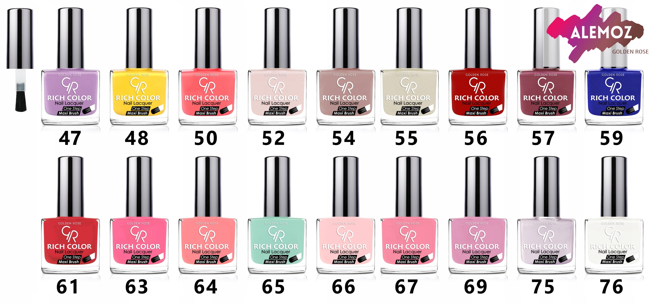 Golden Rose RICH COLOR NAIL Lakier do paznokci 155 Kolekcja RICH COLOR NAIL