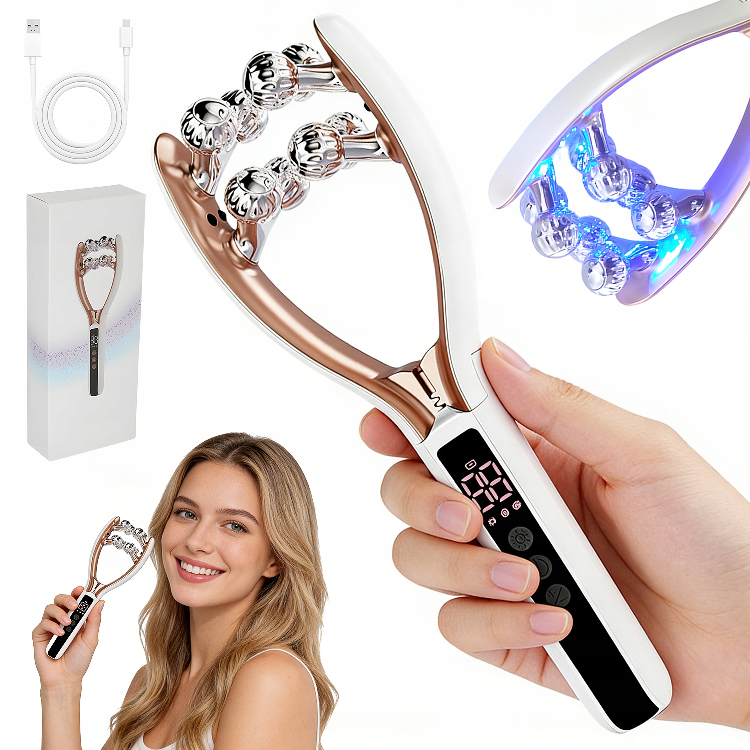 elektrický masér na obličej pro lifting obličeje a krku Roller Zpevňující