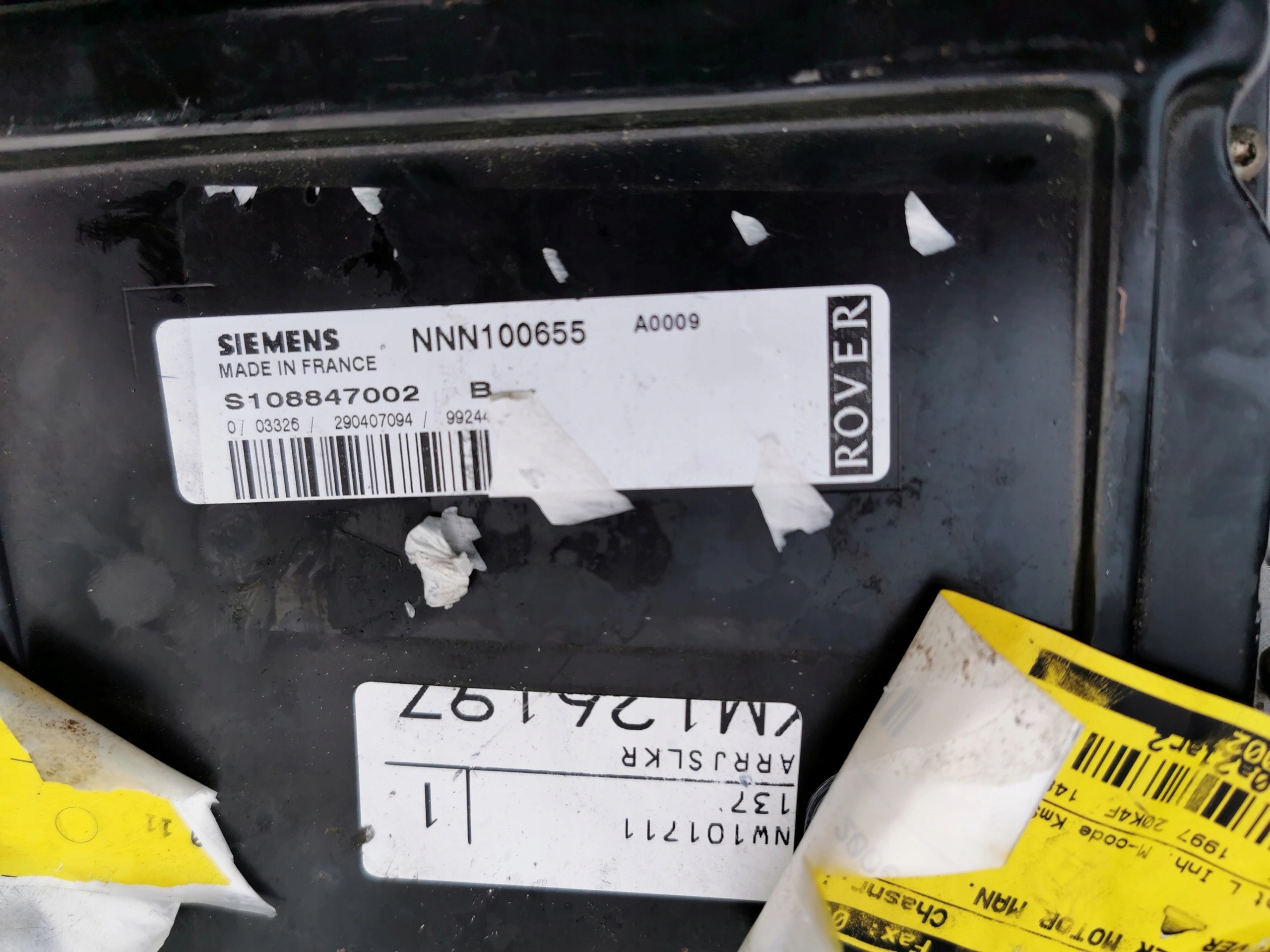 ROVER 75 2.0B NNN100655 S108847002 computer ECU