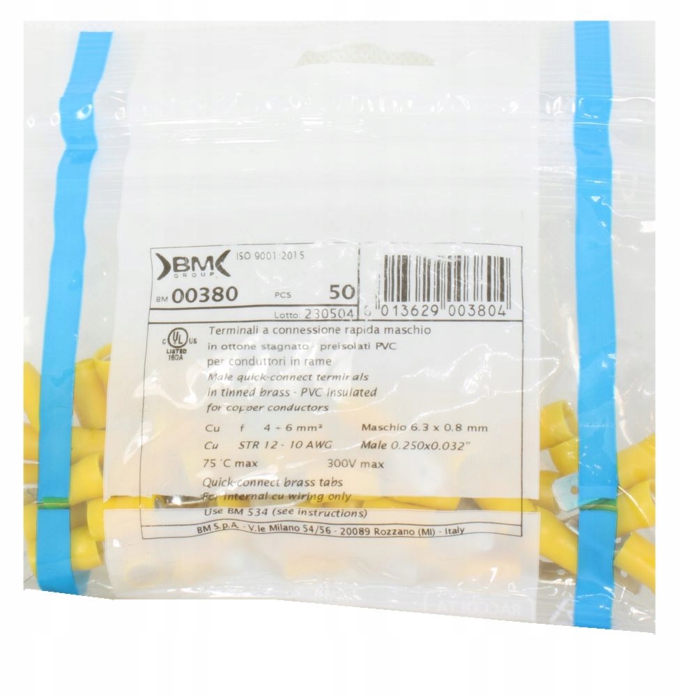 Konektory izolowane A6,3 4,0-6,0mm² (50 sztuk) BM Group Marka BM Group