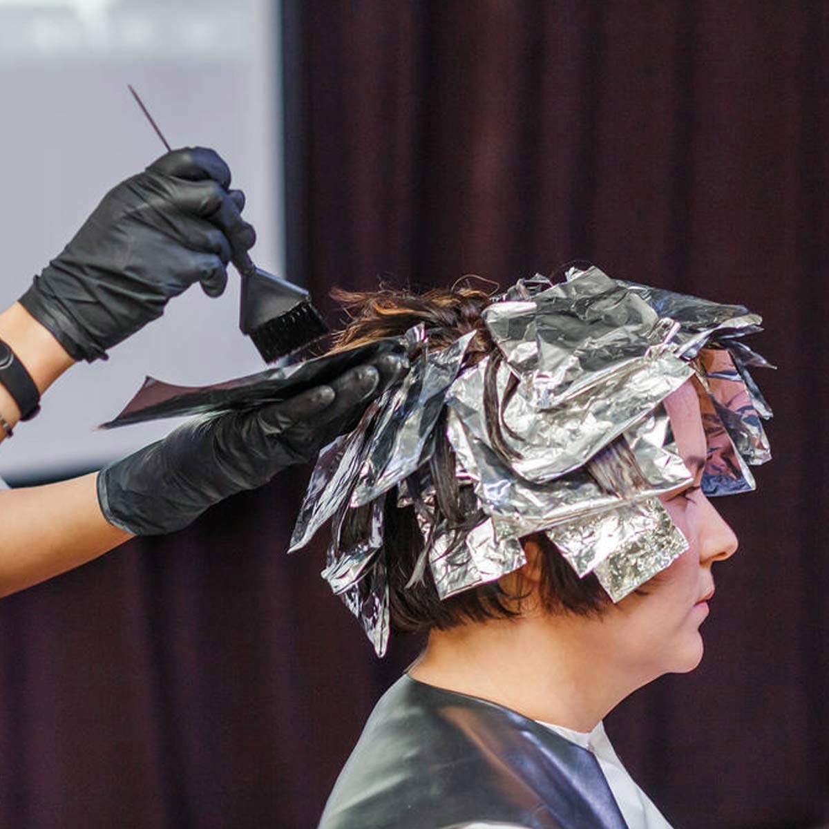 FOLIA ALUMINIOWA Fryzjerska do KOLORYZACJI WŁOSÓW Mocna Gruba 14mu 250m x2 Wyrób medyczny nie