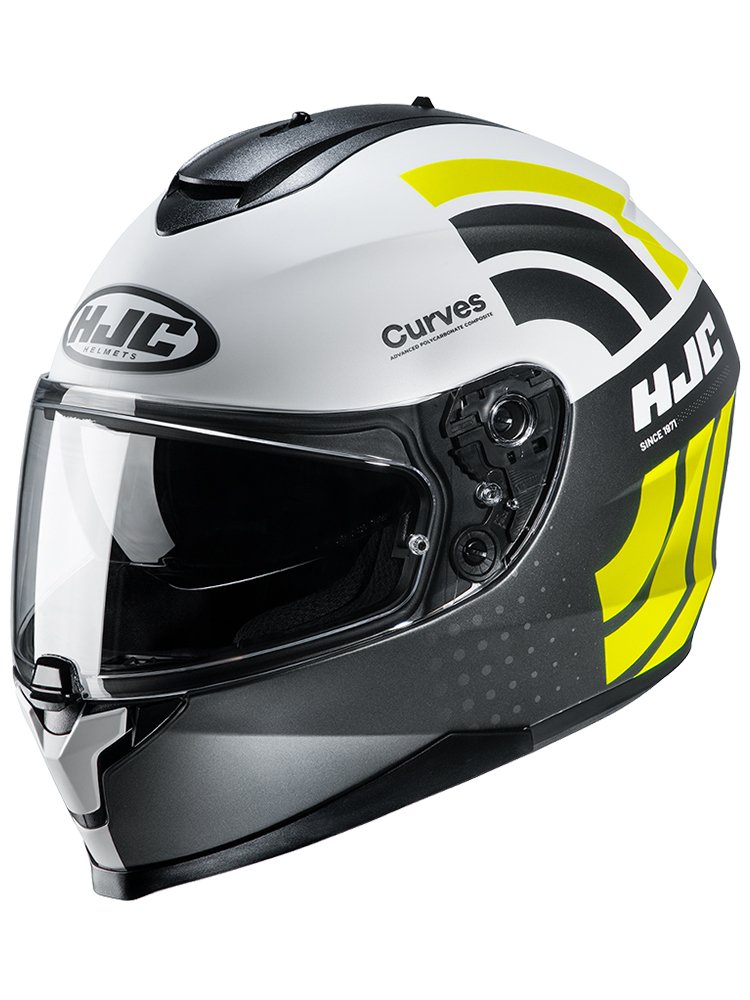 Kask integralny HJC C70 CURVES FLUO XS
