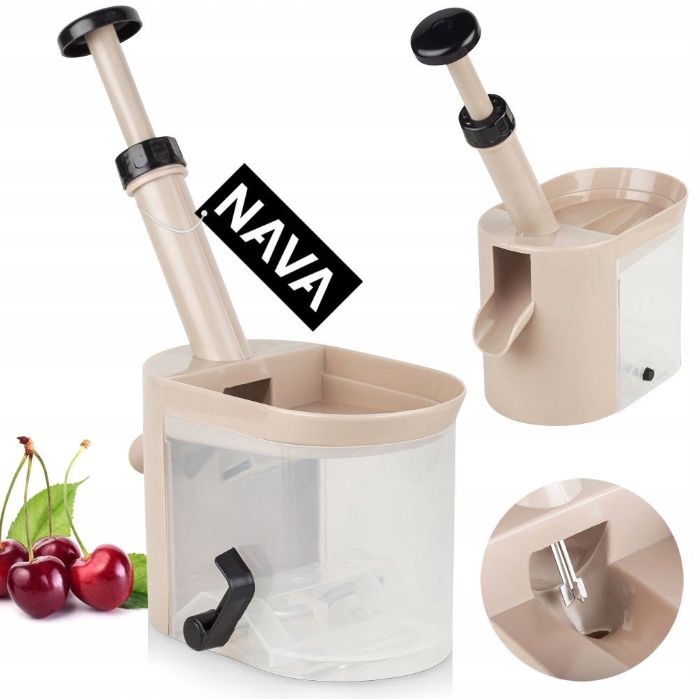 Drylownica WIŚNI czereśni z pojemnikiem przyssawką MISTY Stan opakowania oryginalne