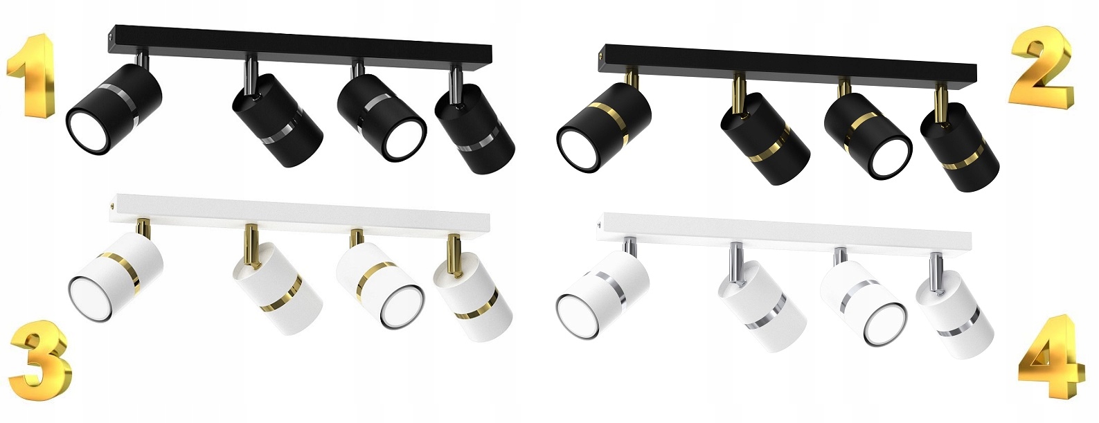 PLAFON LISTWA OPRAWA SPOT TUBA EYE 4xGU10 KOLORY Marka inna