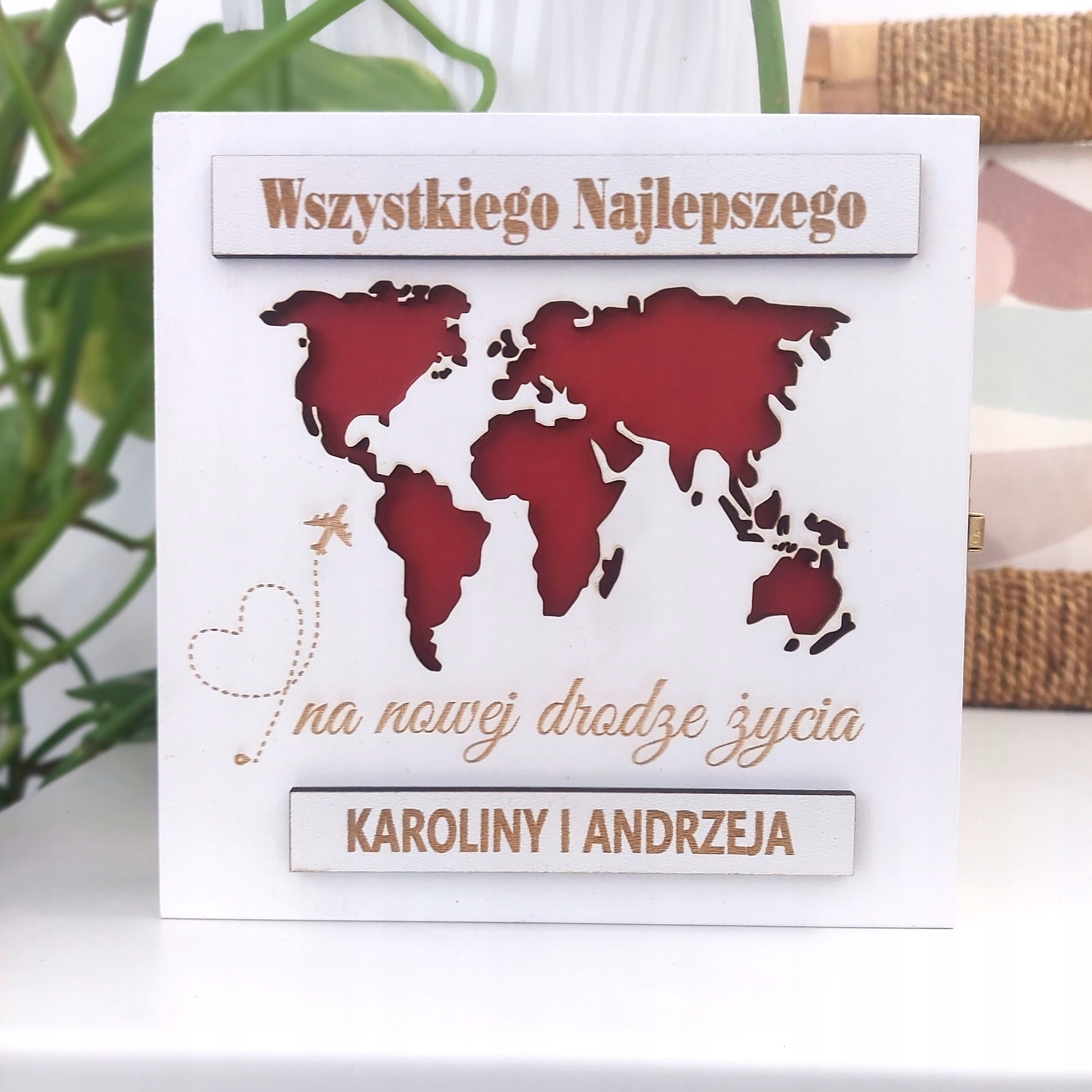 BIAŁE pudełeczko na gotówkę * ŚLUB * wesele 3 kolory HIT mapa Płeć uniseks