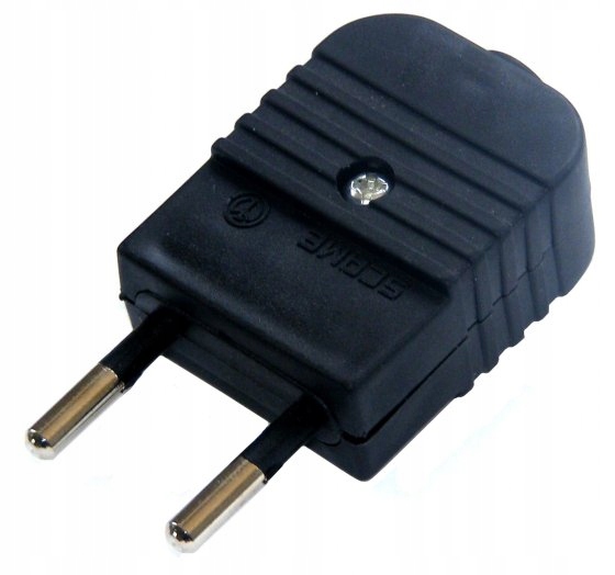 

Wtyczka Wtyk sieciowa płaska Czarna 230V Ac (2791)