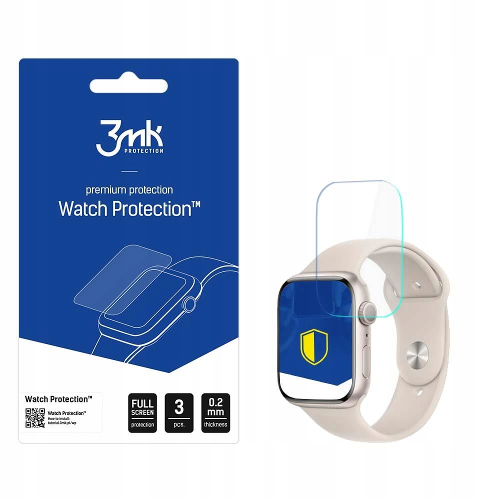 3MK Watch Protection Arc+ Szkło Hartowane Wytrzymałe Do Apple Watch 8 41MM