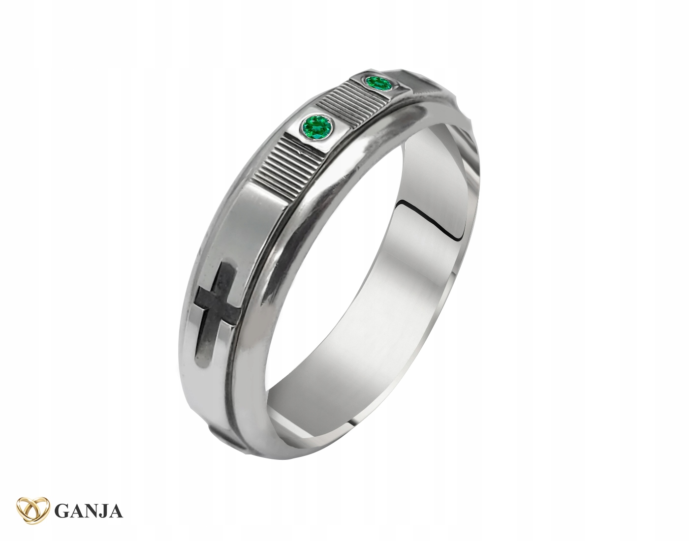 Růženec na prst se smaragdy