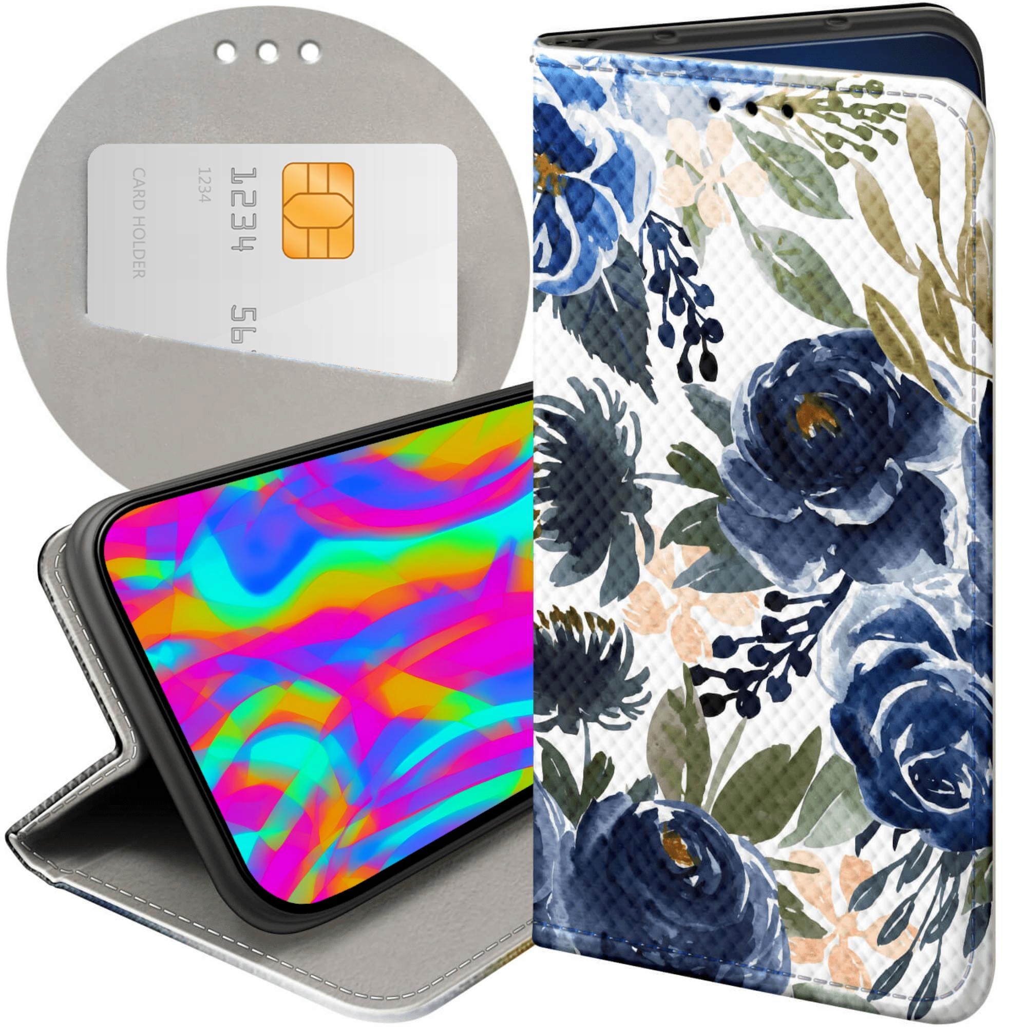 Etui Z Klapką Do Google Pixel 9 Pro XL Kwiaty Kwieciste Flower Case
