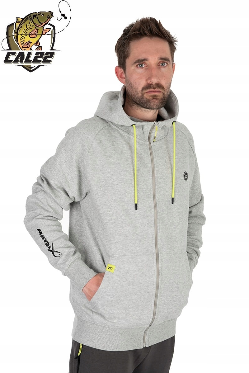 Bluza Wędkarska Matrix Zip Hoody Marl Grey XL