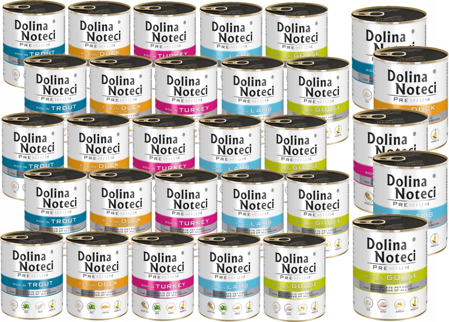 DOLINA NOTECI Premium Mokra karma dla psa Mix 30x 800g