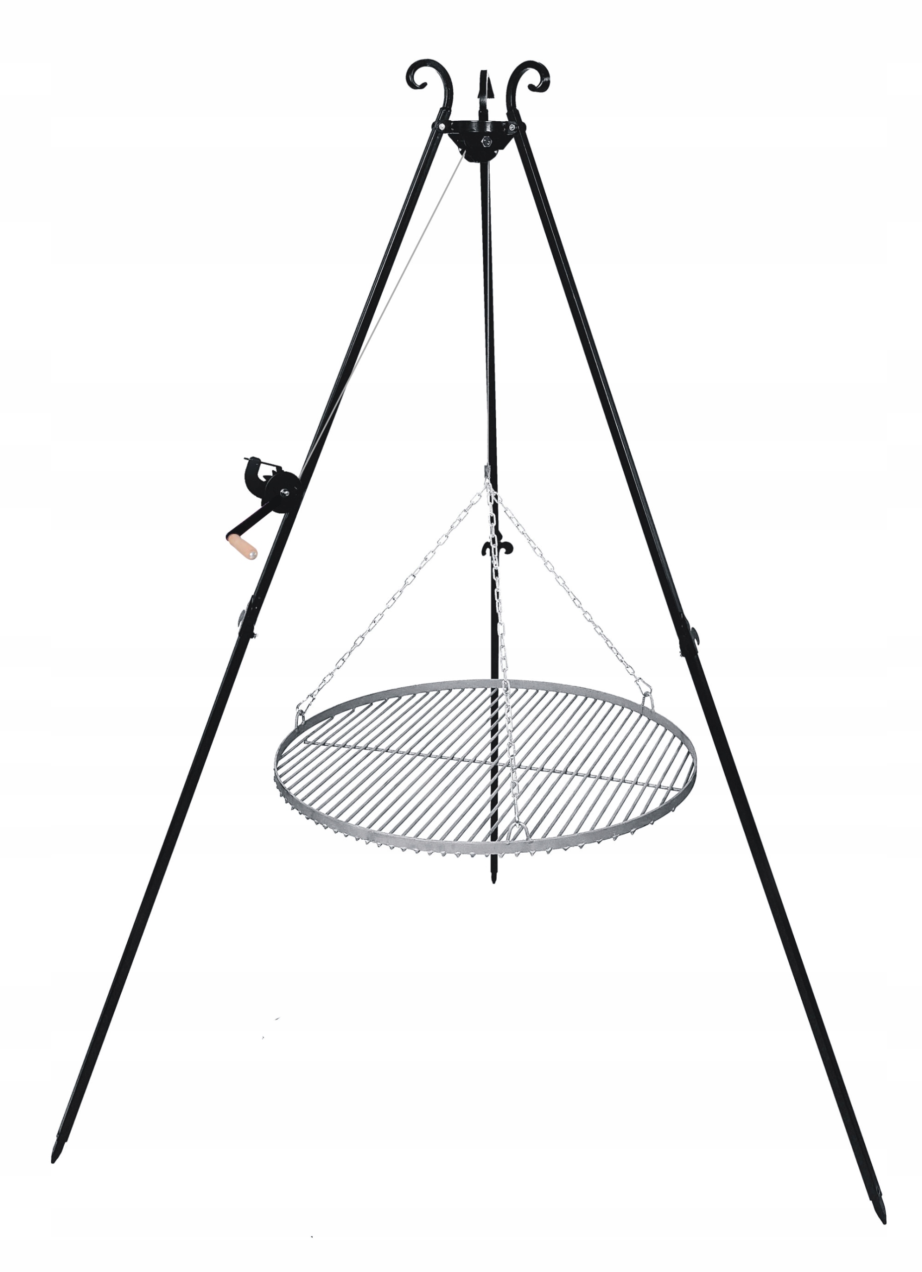 

Grill ogrodowy trójnóg 185 ruszt 70cm stalowy