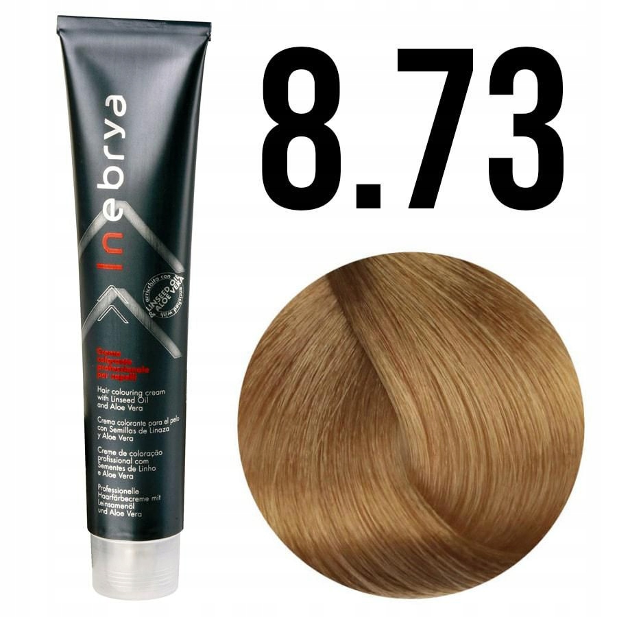 Inebrya farba do włosów 100ml 8.73 jasny blond Marka Inebrya