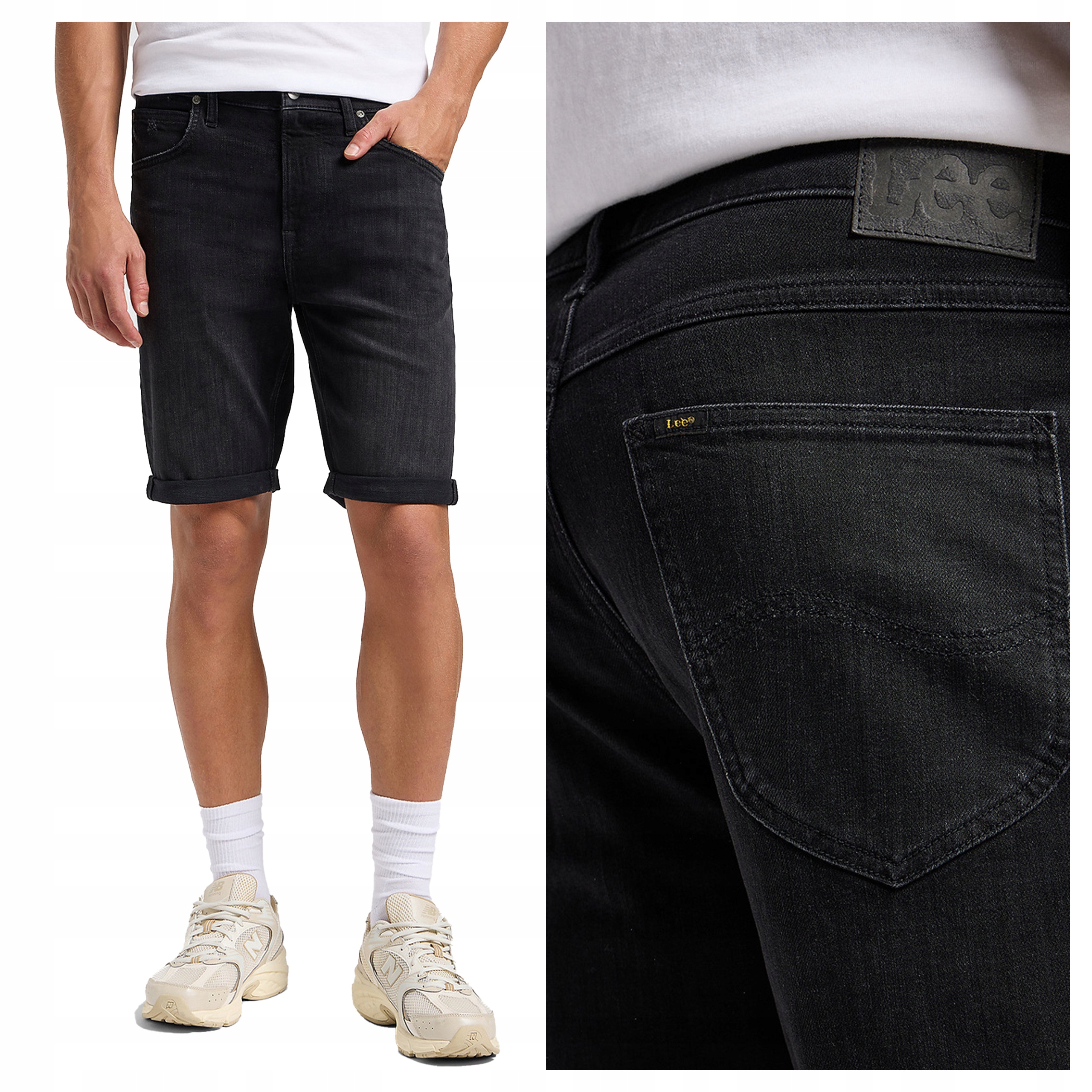 Kraťasy Lee 5 Pocket Short Džínové Klasické Černé W33