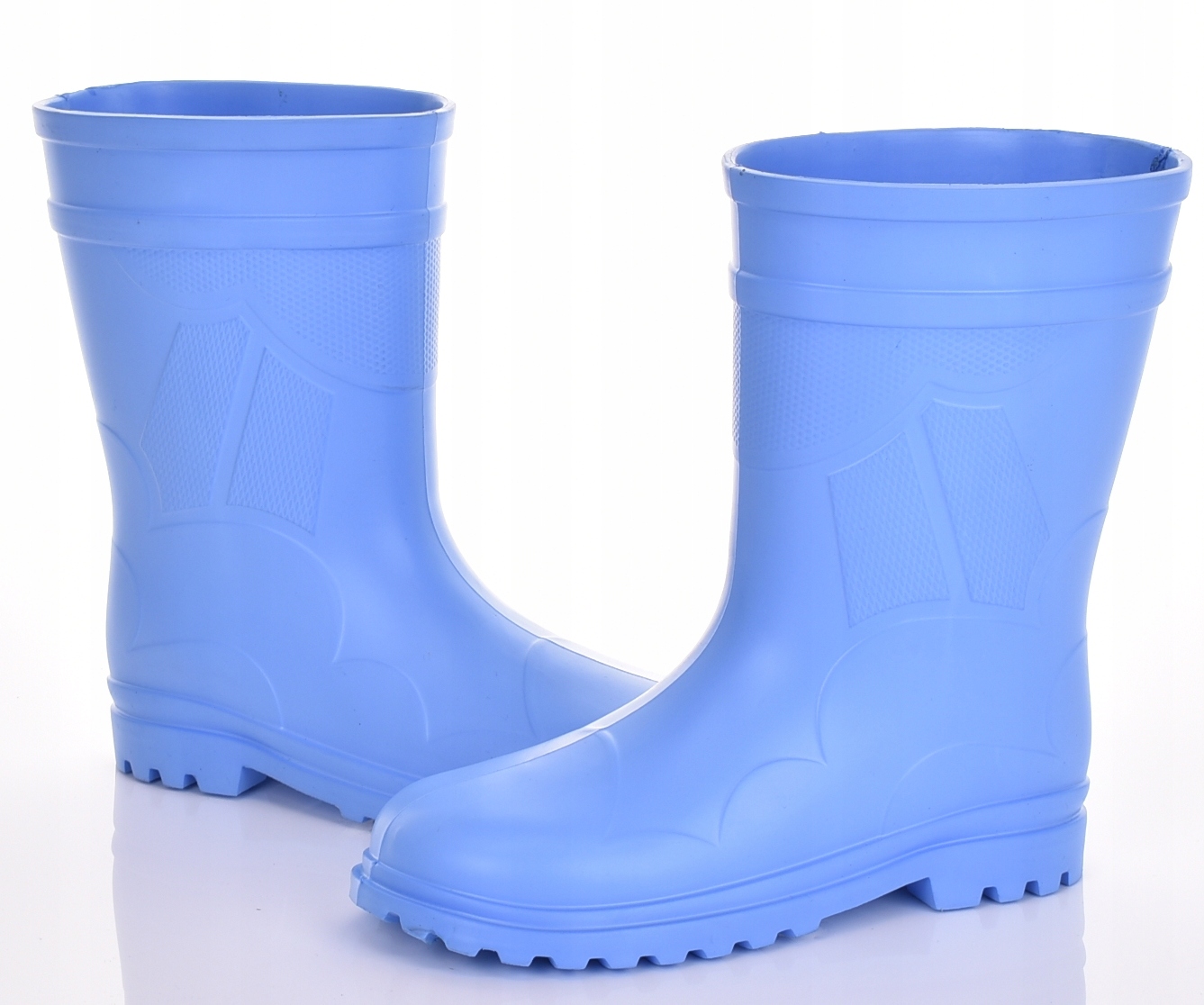 KALOSZE DAMSKIE PIANKOWE EVA POLSKIE WIOSENNE LEKKIE