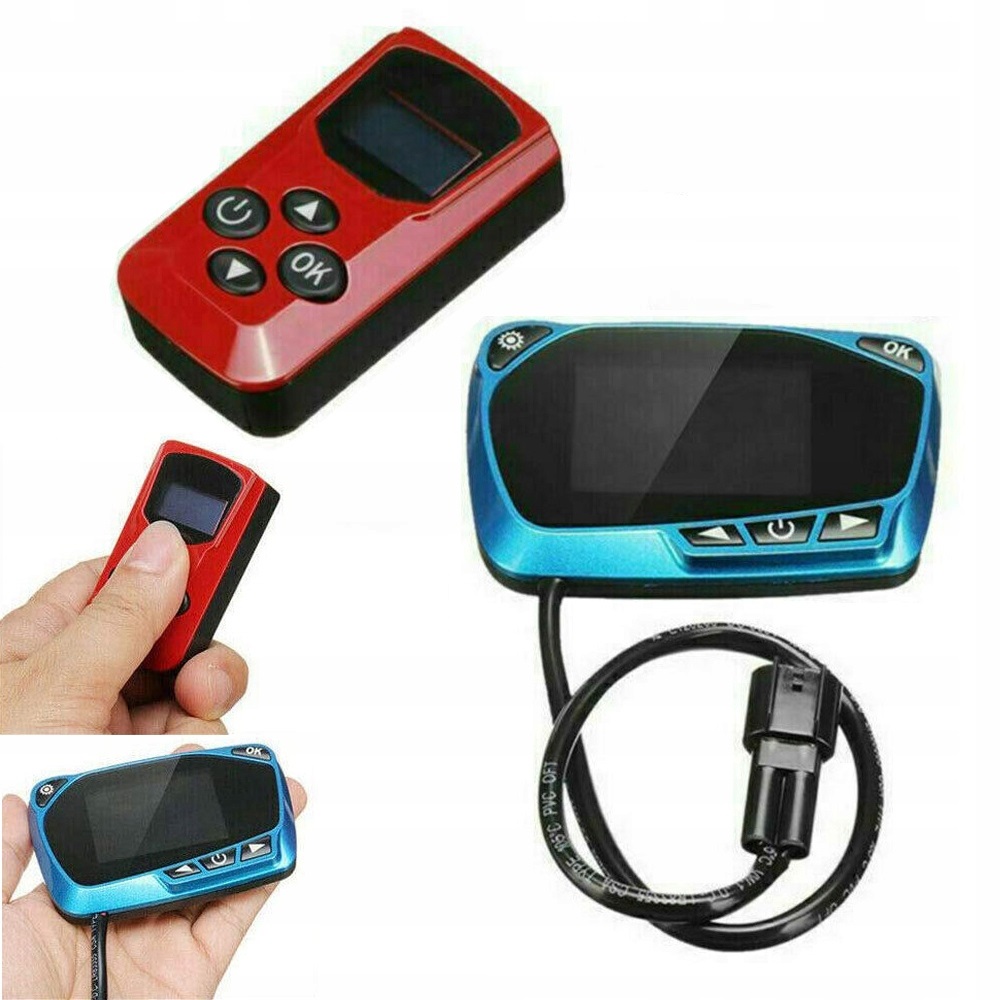 Ovladač LCD displej Kontroler Nezávislé Topení Dálkové Ovládání 12/24 V