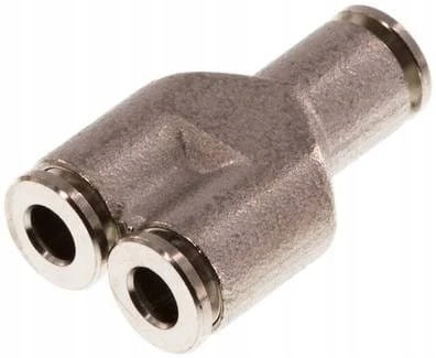 T-rozdělovač Y 12 mm z niklované mosazi Viton do +150°C