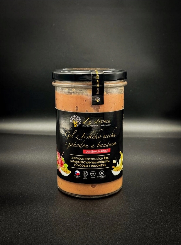 Irský mech Gel s jahodou a banánem 545 ml