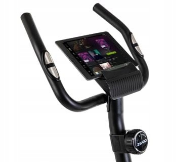 ROWER STACJONARNY rowerek MAGNETYCZNY Treningowy Domowy LCD - BEAT ZIPRO Cechy dodatkowe kółka transportowe miejsce na bidon miejsce na telefon/tablet podpórka na książkę regulacja siedziska sensory dotykowe uchwyty na stopy wyświetlacz
