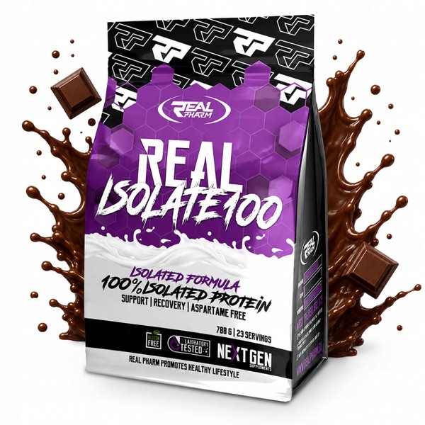 Bílkovina Wpi Izolát 0 cukru Real Pharm Real Isolate 100 700 g Čokoláda
