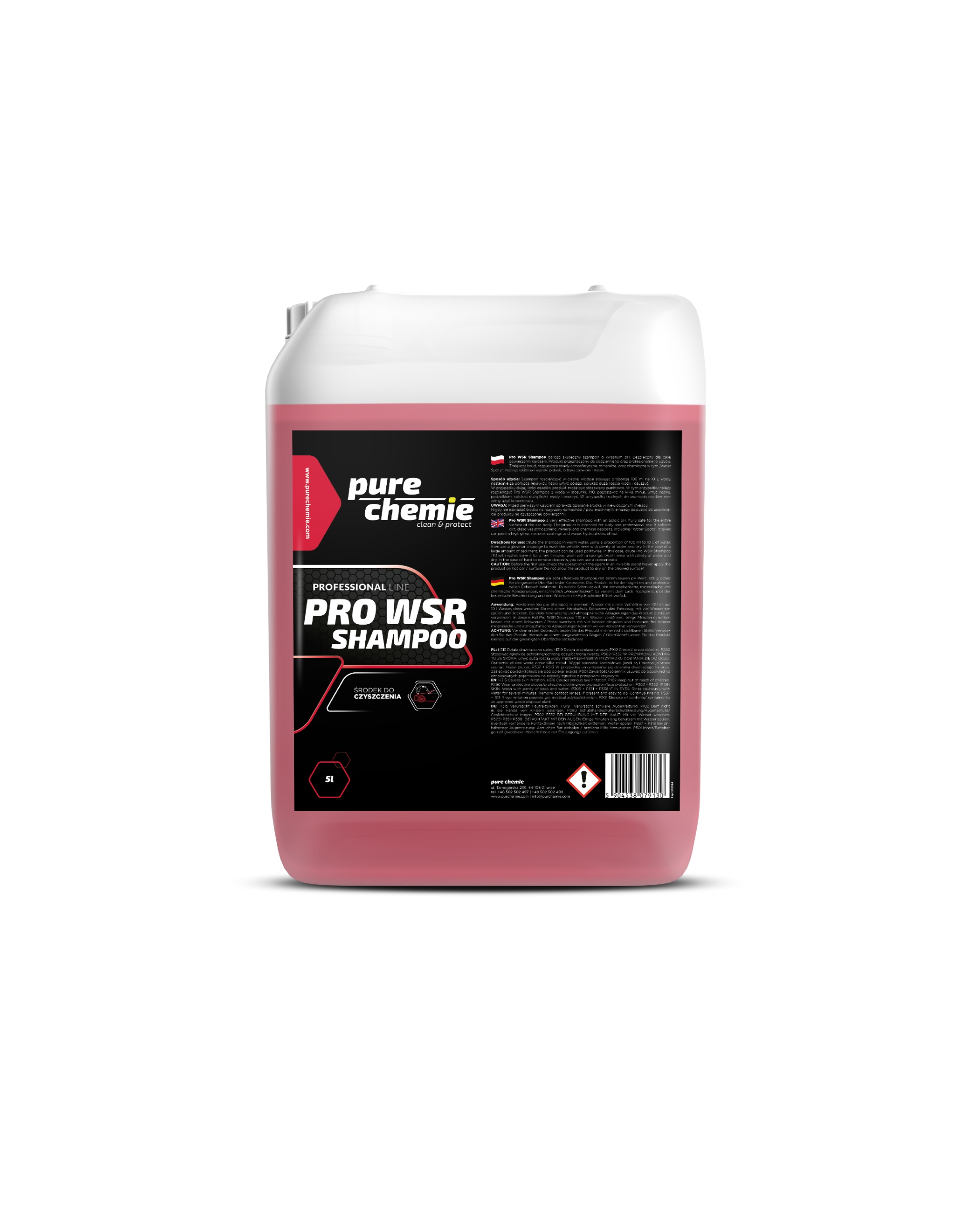 Pure Chemie Pro Wsr Shampoo kwaśny szampon 5l
