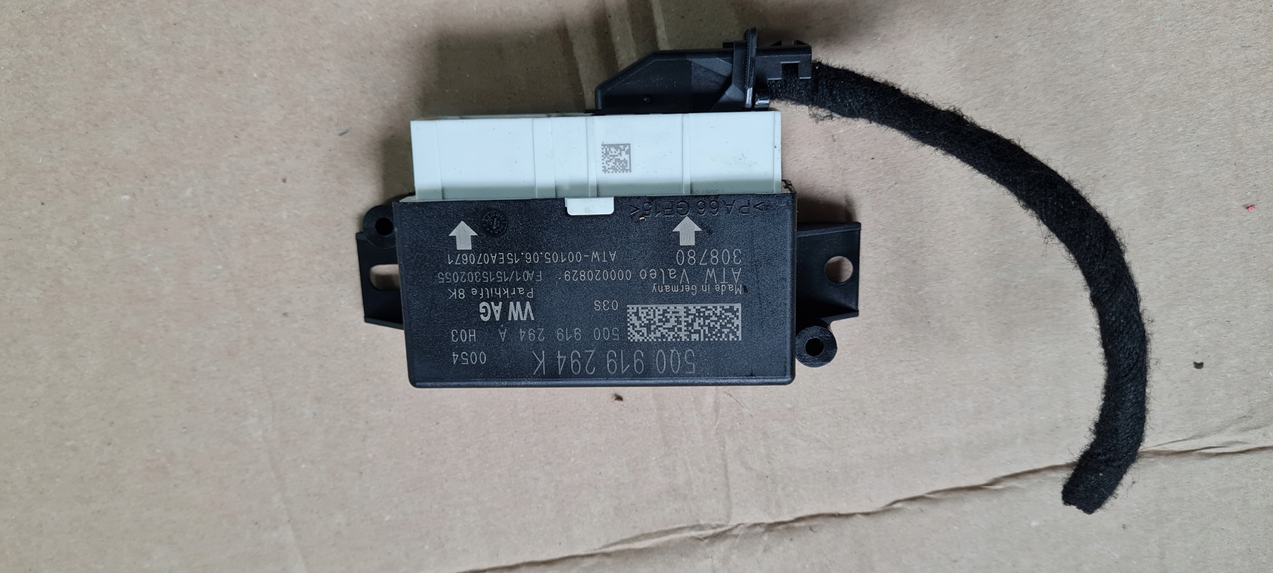 S3 8V sedan A3 module control unit PDC front rear part 5Q0919294K