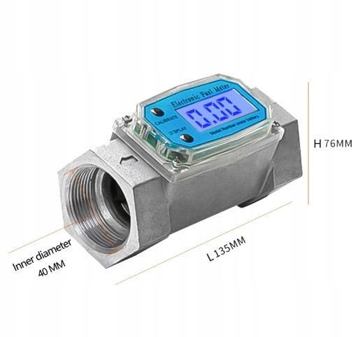 Elektroniczny przepływomierz turbinowy 1.5" Producent części Inny