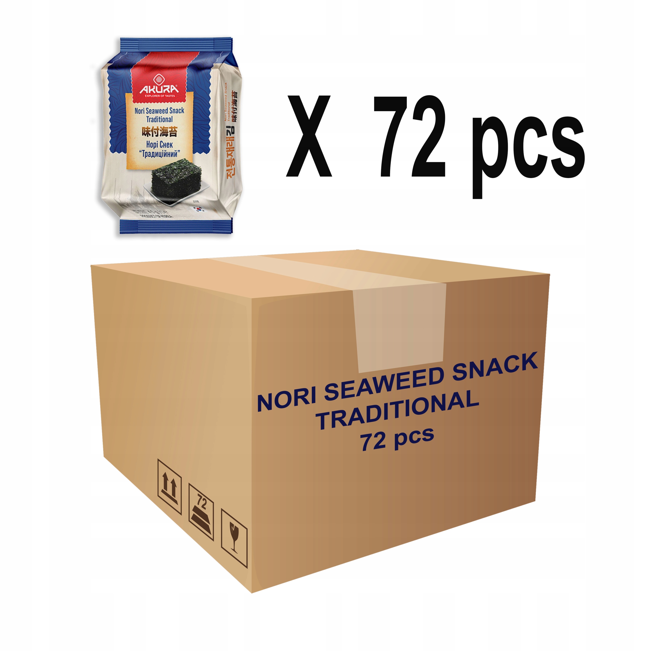 Levně Balení chipsů Nori classic 4,5 g x 72 ks