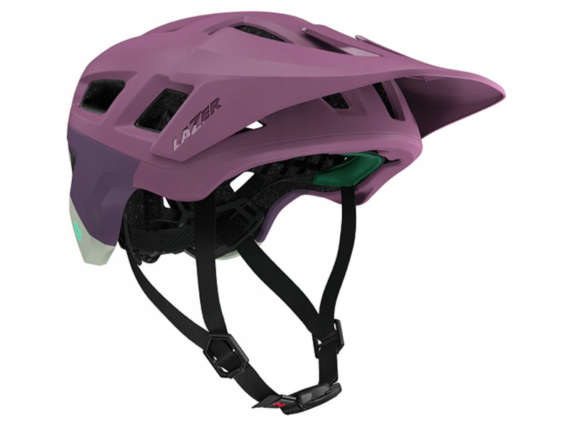 Kask rowerowy Lazer Coyote KinetiCore Fioletowy mat Mtb (rozmiar L)