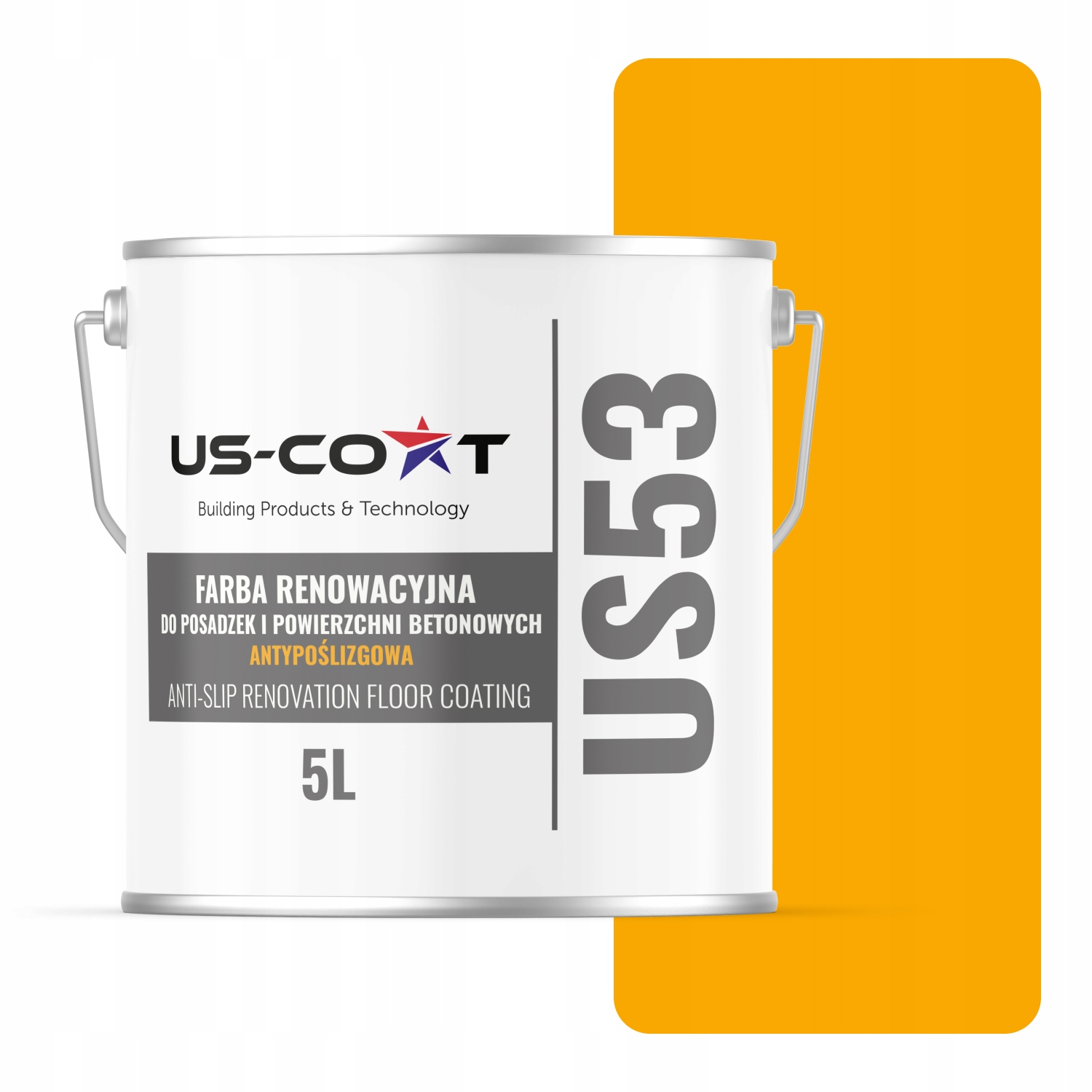 Renovačná Farba Na Podlahy Protišmyková Uv Žltá Signálna Ral 1003 5 L