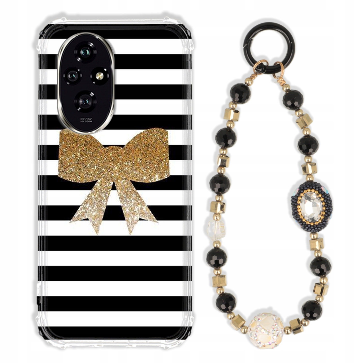 Puzdro Na Huawei Honor 200 Antishock Zirkóny Čierno Zlaté|odolné|silné