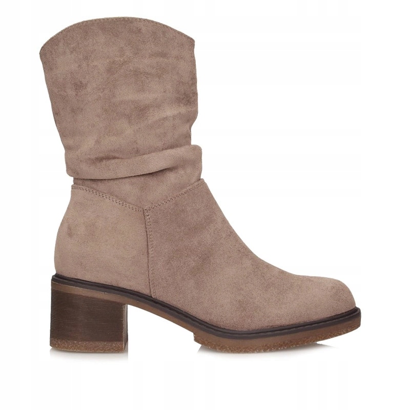 Pohodlné semišové dámské kotníkové boty Potocki 25-51303BG