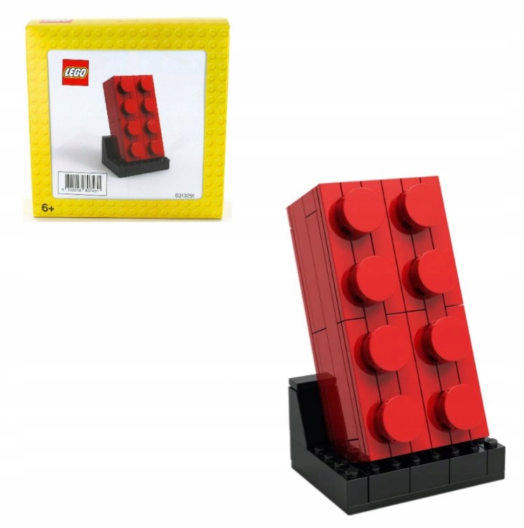 Lego 5006085 Czerwony klocek Lego do zbudowania 2x4