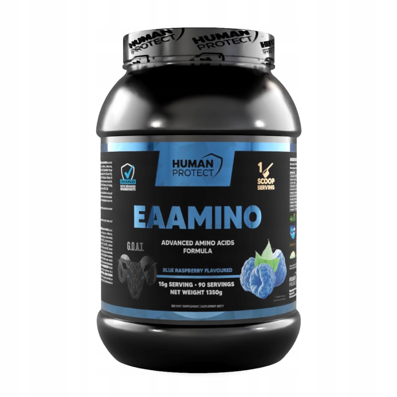 Human Protect EAAmino 1350 g Formule aminokyselin Eaa s elektrolyty Lemon