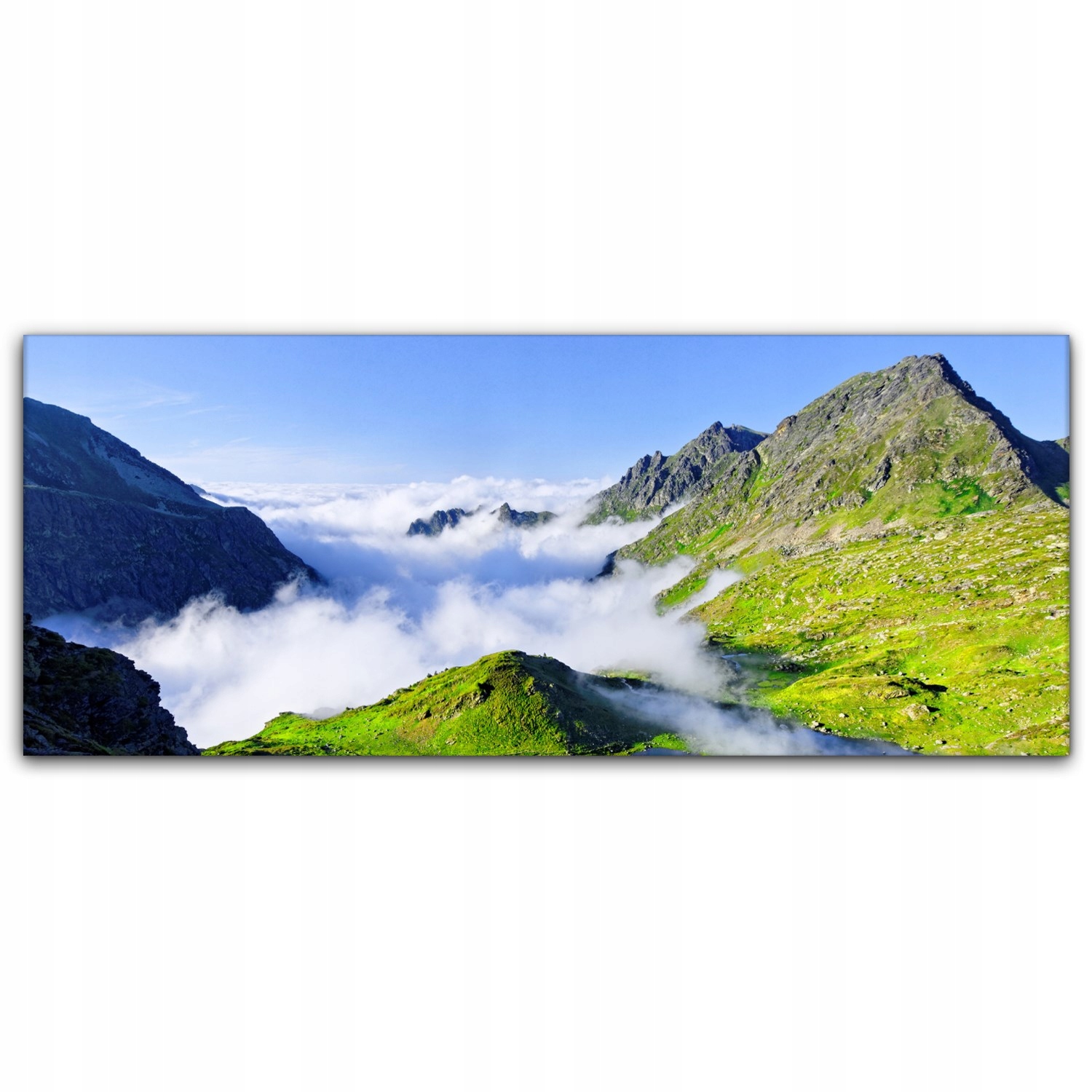 

Canvas na ramie na ścianę 125x50 Rzeka Góry Natura
