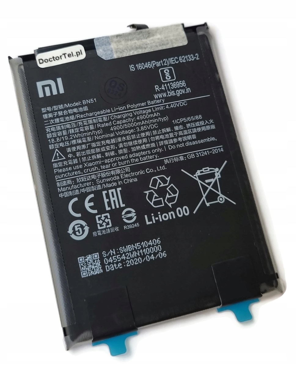 Org Nowa oryginalna bateria akumulator do Xiaomi Redmi 8 Redmi 8A (BN51)