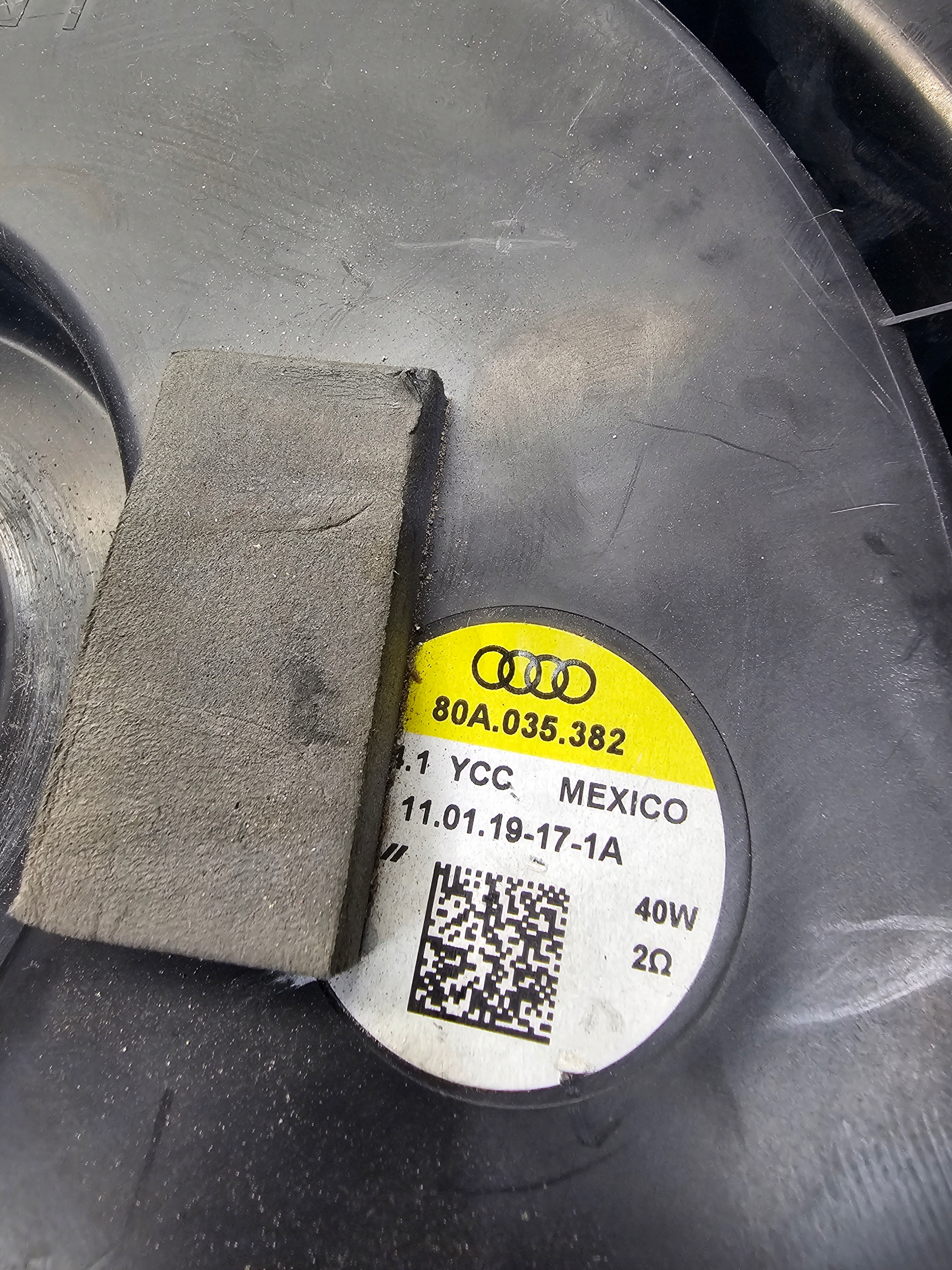 speaker SUBWOOFER subwoofer AUDI Q5 FY 80A035382